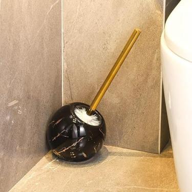 Imagem de Escova De Vaso Sanitário 1 Peça Suporte De Escova De Vaso Sanitário Conjunto De Suporte De Escova De Vaso Sanitário De Cúpula De Cerâmica Escova De Vaso Sanitário D, B, 13 * 13 * 32cm