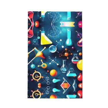 Imagem de XLLingL Toalhas de cozinha de waffle com estampa de química abstrata, panos de prato de microfibra, perfeitos para decoração e limpeza de cozinha - 1 peça