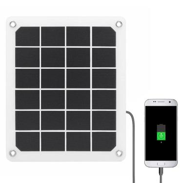 Imagem de Mini Painel Solar 6w, Carregador De Painel Solar Usb 5v, Mini Carregador De Células Solares Portátil Carregador De Bateria & Mantenedor