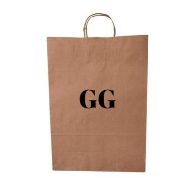 Imagem de Sacola lisa kraft gg gigante com alça 100 unidade reforçada - MLBpel