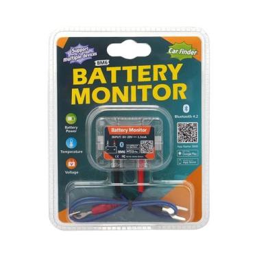 Imagem de Monitor De Bateria De Carro Sem Fio Bluetooth 12V, Testador De Saúde D