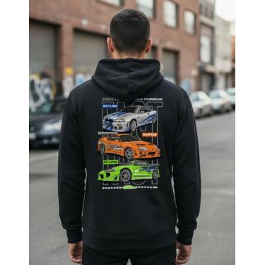 Imagem de Agasalho Casaco Estampa Carros Velozes E Furiosos Brian - JK, Preto, G