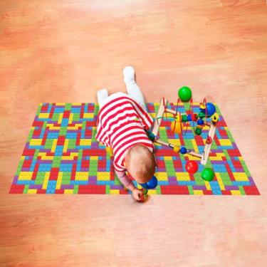Imagem de Adesivo Destacável para Chão Infantil Lego - TaColado, 0,58 x 2,00m