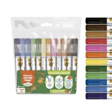 Imagem de Canetinha Hidrocor Water Magic (Estojo com 12 cores) Leo&Leo Leonora -