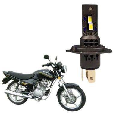 Imagem de Lâmpada Ultraled H4 Moto Kasinski Farol Alto Baixo Milha Branca 6000K 