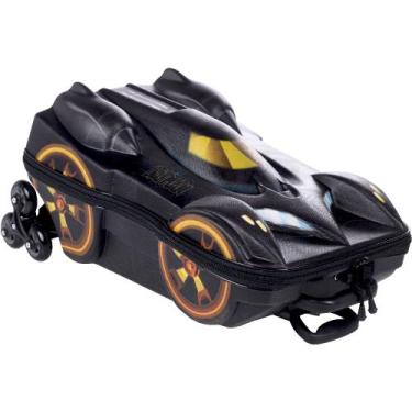 Imagem de Mochila Batman Beware De Rodinhas Infantil Escolar Meninos - Diplomata