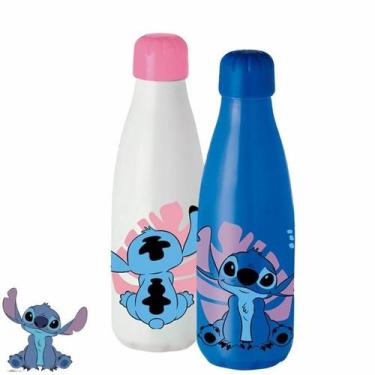 Imagem de Kit 2 Garrafinha De Agua Infantil Stitch Squeeze - Disney