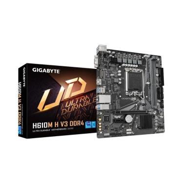 Imagem de Placa Mãe LGA1700 Gigabyte H610M H V3 1.0 DDR4  GIGABYTE