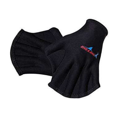 Imagem de 1 Par De Treino De Natação De Membrana Aquática Dedo Inteiro Alado Palmar Natação Palmar Natacao Luva Natacao De Natação Com Membranas Roupas Senhorita Luvas De Dedo