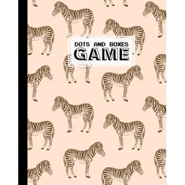 Imagem de Dots And Boxes Game: Premium Zebra Cover Dots And Boxes Game, A Classic Strategy Game - Large and Small Playing Squares, 120 Pages, size 8" x 10" by Hasan Ahrens