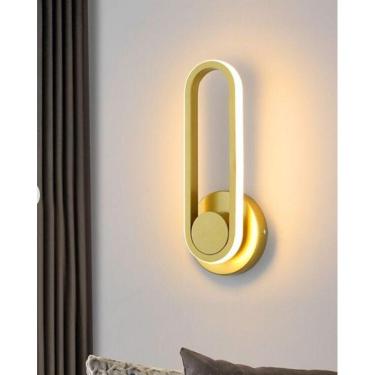 Imagem de Luminária Moderna Cadeado Luminária Cabeceira Angular Arandela de Parede Luminária de Parede Giratória De 330°