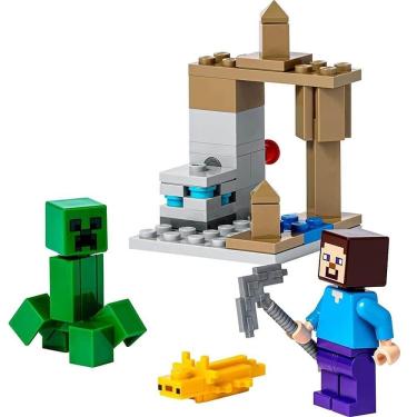 Brinquedo lego Minecraft A Caverna Da Montanha 21137 no Shoptime