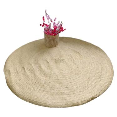 Imagem de Tapete De Palha Carnaúba Redondo - Decoração Natural 1,5m