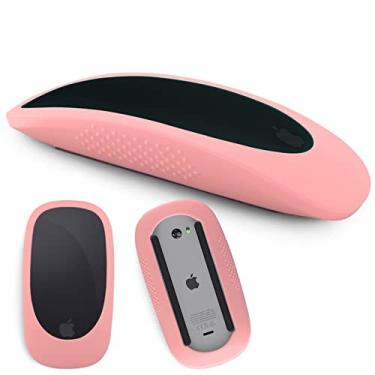 Imagem de Capa de mouse de silicone para Apple Magic Mouse I&ii Capa de mouse iMac Apple Mouse 2 Skins, Anti-Drop Mouse Luva (Rosa)