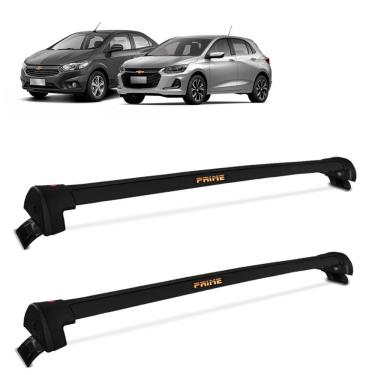 Imagem de Rack De Teto Travessa Prisma Onix 2013 a 2023 Alumínio Preto