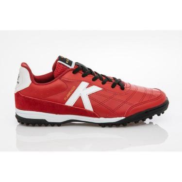 Imagem de CHUTEIRA KELME FLAMENCO TF VERMELHO E BRANCO-Unissex