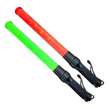 Imagem de Bastao sinalizador Grande led fluorescente lanterna Guarda Transito si