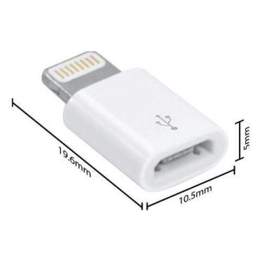 Imagem de Adaptador Micro Usb Para Carregar iPhone Conversor V8 - comprei online
