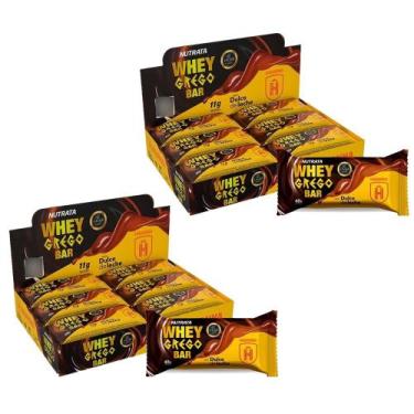 Imagem de Kit 24x barras Whey Bar Grego Doce de Leite Havanna - Nutrata