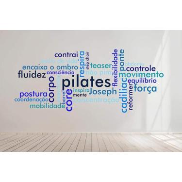 Imagem de Adeseivo Para Parede Pilates Mod02 - Lojinha Da Luc Adesivos