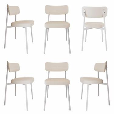 Imagem de Cadeira Alloa Fixa com 4 Pés 50 X 44,7 X 83,8 Cm com 6 Unidade - Metal