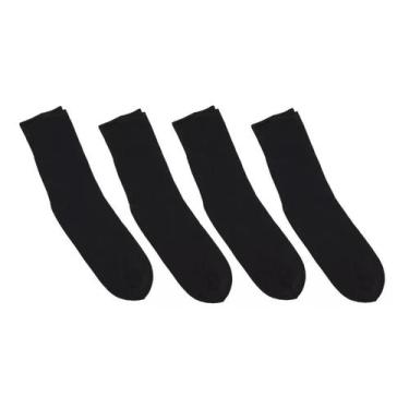 Imagem de kit 60 pares de meias social preta adulto MSP - M.R.M, Preto, 38-43
