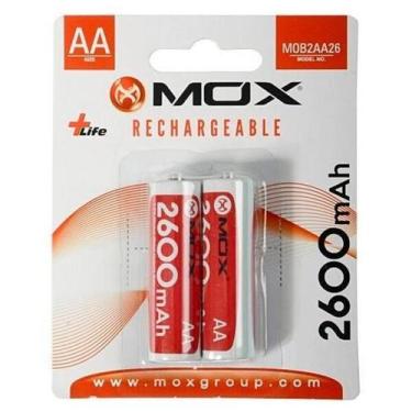 Imagem de Pilha Mox AA Recarregavel 2600MAH MOB2AA26 (2 Unidades)