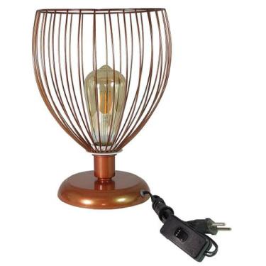 Imagem de Abajur Aramado Balloon Cobre Sala Quarto cozinha banheiro - CM GLASS -