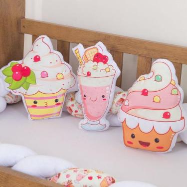 Imagem de Kit Almofadas Decorativas Infantil Candy 3 Peças - Miguel Baby
