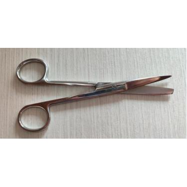 Imagem de Tesoura cirúrgica 15cm reta fina/romba ABC