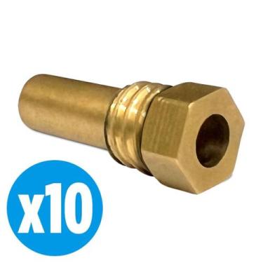 Imagem de kit 10 Poço Sensor Termométrico Latão Aquecedor Solar - Nautilus