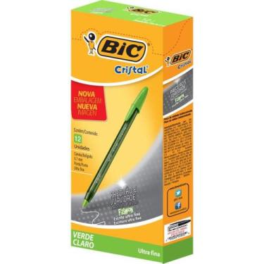 Imagem de Caneta Esferográfica Cristal Fashion Fine 0.7MM Verde - BIC
