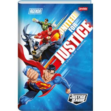 Imagem de Agenda Permanente 134X200Mm 192Pgs Liga da Justiça United for Justice Jandaia