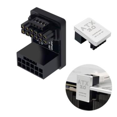 Imagem de Adaptador Energia PCIe 5.0 12VHPWR 16 pinos Ângulo 180 Graus para Placa De Video Gpu Vga 600W (Positivo)