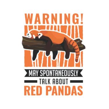 Imagem de Red Panda Notebook: May Spontaneously Talk About Red Pandas / 6x9 Inches / 120 ruled Sites