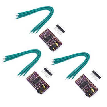 Imagem de Teyleten Robot Pcm5102 Pcm5102A Aux Stereo Digital Audio Dac Decoder Board Module Módulo de Voz Módulo Player Conversor Digital para Analógico Iis I2S para Arduino Raspberry Pi (3 Unidades)
