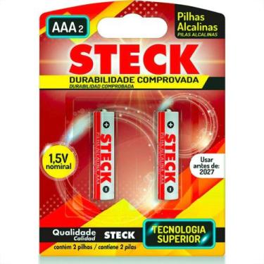 Imagem de Pilha Steck Alcalina Aaa Palito Cartela Com 2 Pecas - Pa15Aaa2