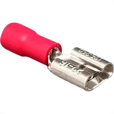 Imagem de Terminal Pre-Isol Femea 0,5-1,5 Vermelho Penzel - Kit C/100 Unidades