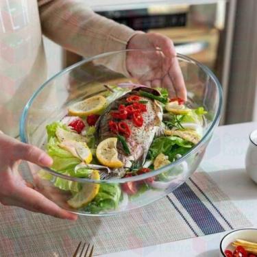 Imagem de 1Peça Forma de Vidro 2,4L Assadeira Travessa Saladeira Sobremesa - Cas