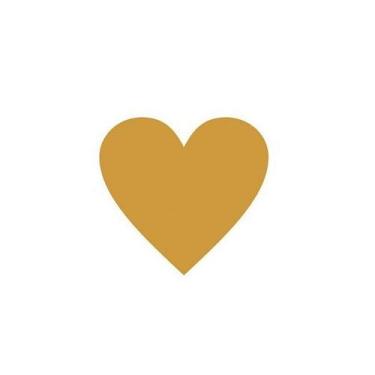 Imagem de Etiqueta Adesiva Coração Dourado com 100 un. Rizzo - Hiper Embalagens