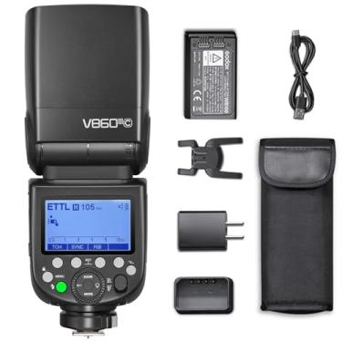 Imagem de Godox V860III-C para Câmera Canon Flash Speedlite 7.2V/2600mAh Bateria Li-ion, 2.4G Wireless HSS 1/8000 1.5s Tempo de Reciclagem Luz de Modelagem LED de 10 Níveis para Canon (V860II-C atualizado)