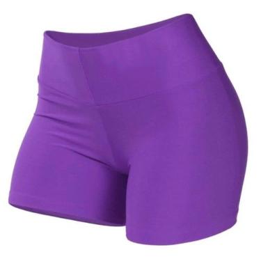 Imagem de Short feminino suplex curto liso academia/passeio/caminhada casual - V