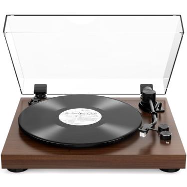 Imagem de Reprodutor de discos RetroAudio Belt-Drive Gira-discos Bluetooth