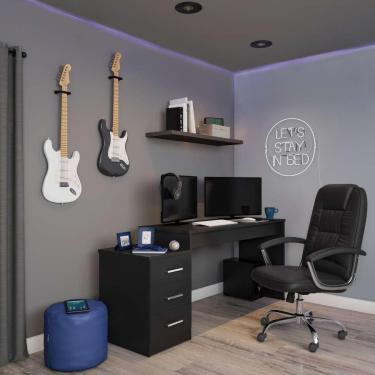 Imagem de Cadeira de Escritório Presidente Giratória Rotterdam Preta