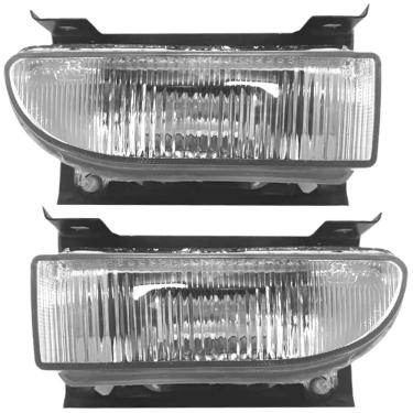 Imagem de Par Farol Milha Saveiro 95 a 99 Auxiliar Neblina Com Soquete Orgus FW12