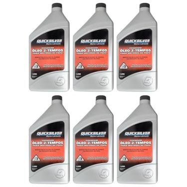Imagem de Óleo Náutico Quicksilver TCW3 Original Motores Popa 6 Litros