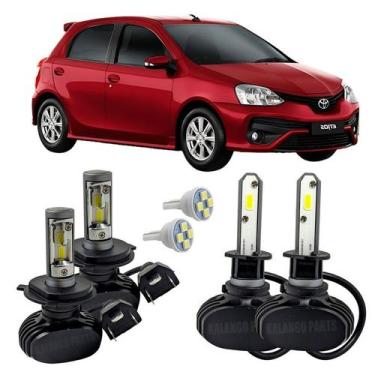 Imagem de Kit Ultra Led Farol Alto Baixo H4 Milha Etios Hatch E Sedan - Autovex