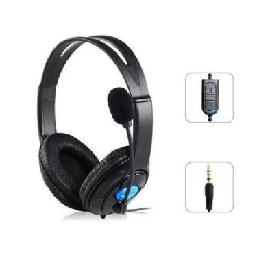Imagem de Fone de Ouvido Headset Estéreo para Ps4 Playstation 4 com Microfone P3