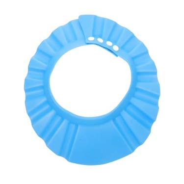 Imagem de TOYANDONA Banho Infantil Ajustável Protetor de Cabelo e Olhos Design Leve Azul