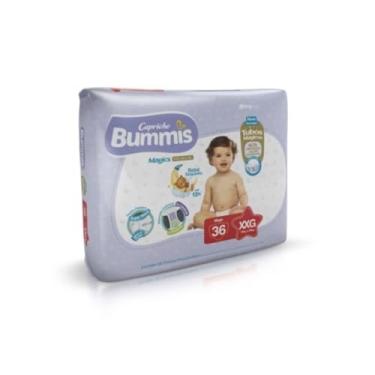 Imagem de Fralda Descartável Infantil, CAPRICHO BUMMIS, Branco, Super Extragrande, Pacote de 36
